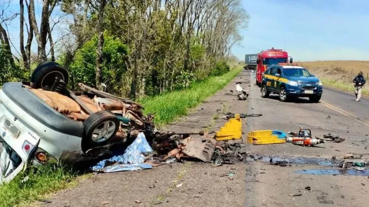 PRF atende acidente com morte em Palmeira das Missões