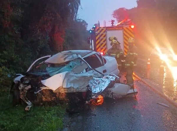 Mãe e filhas morrem em grave acidente na BR 285